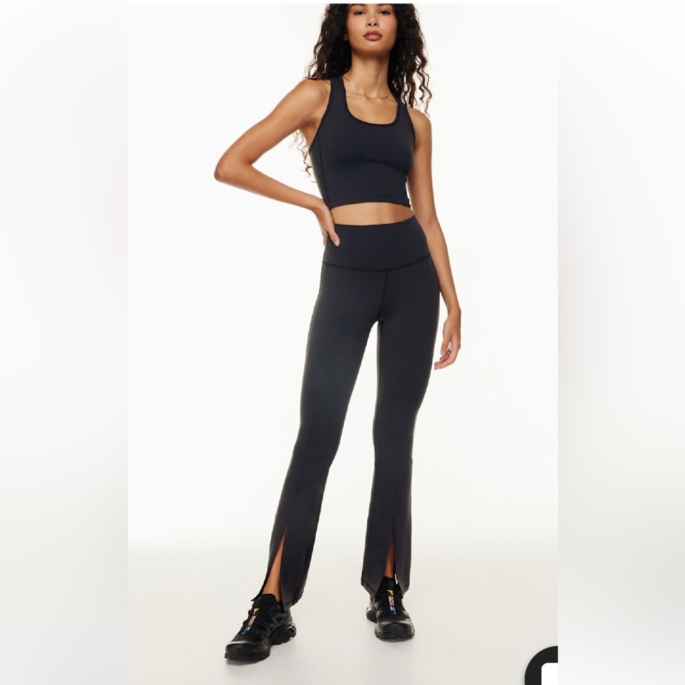 Aritzia TNA TNAction Split Hem Hi-Rise Navy Blue Legging Sz XXS